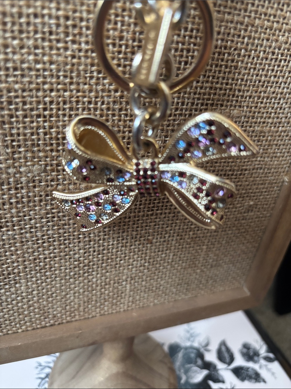 Coach Multi Stone Bow Keychain/Bag Charm—
Style F-74105 - Picture 3 of 12